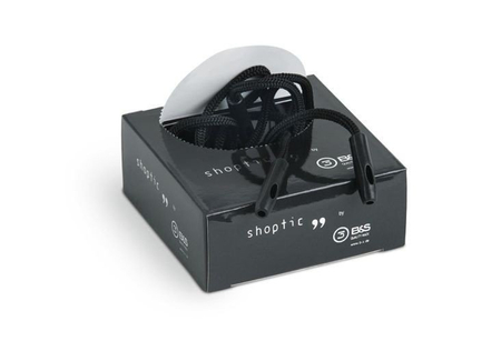 Opaski do okularów z silikonowymi końcówkami małe 5 mm, czarne - 10 szt.