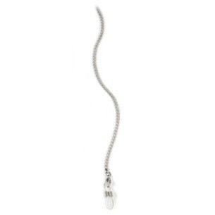 Łańcuszek do okularów metalowy, Florence, srebrny