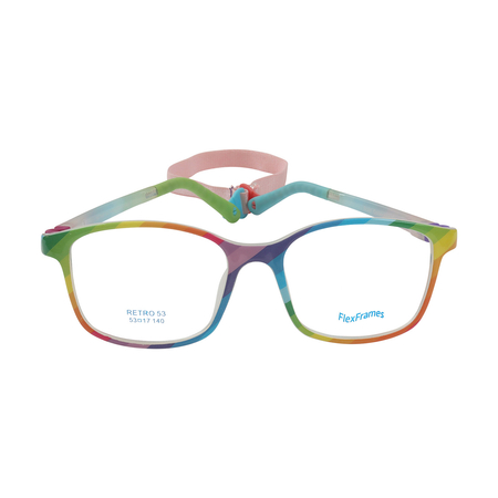 Oprawa korekcyjna dla dzieci Flex Frames Retro 53/17, RB Rainbow