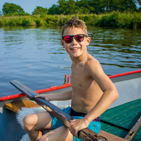 Okulary przeciwsłoneczne dla dzieci, lustrzane z polaryzacją 6-10 lat