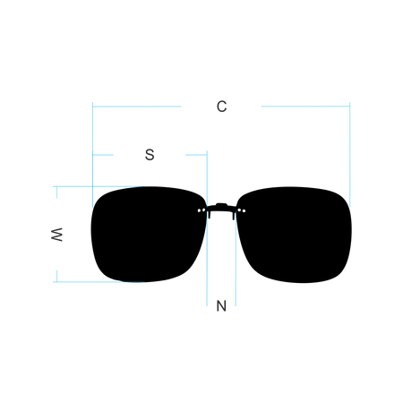 Nakładka Samos z polaryzacją, do opraw tworzywowych, 62 x 52 mm