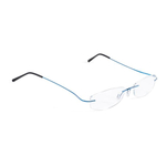 Oprawa korekcyjna z zausznikami bez zawiasów, niebieska