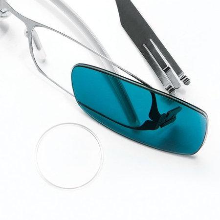 Uszczelki silikonowe, do soczewek okularowych, 0,85 mm, transparentne - 10 szt