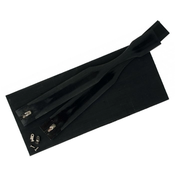 Płytki octanu celulozy, zestaw z zausznikami 8 mm, czarny