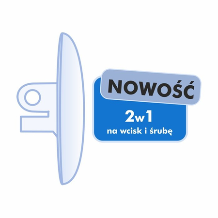 Nanośniki silikonowe wkręcane i wciskane, 13 mm - 100 szt