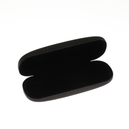 Etui na okulary matowe brokatowe czarne