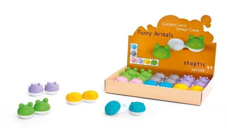 Pojemniki na soczewki kontaktowe FUNNY ANIMALS - 12 szt.