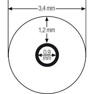 Końcówki zauszników, sportowe silikonowe, długość 75 mm, asortyment do uzupełnienia – 9 par