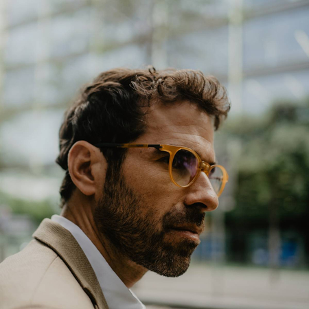 Okulary magnetyczne Slastik Soho Exc 001 brąz 0,00 dpt