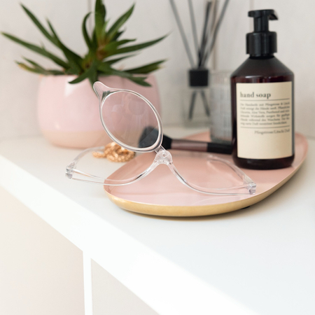 Okulary do makijażu z poliwęglanu transparentne