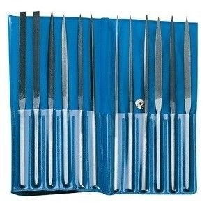 Pilniki igłowe diamentowe w zestawie - 12 szt.