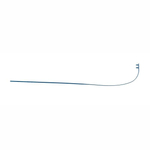 Zauszniki niebieskie 140 mm do opraw wierconych na tuleje, bez zawiasów