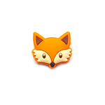 Ozdobny amulet na okulary BLINX Lisek