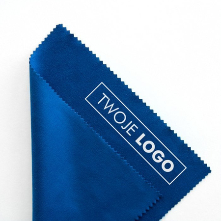 Ściereczka do okularów, personalizowana, nadruk 1-kolor, szara, 100 szt.