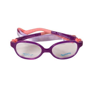 Oprawa korekcyjna dla dzieci Flex Frames Infinity 44/16, C05 Fioletowy / Różowy