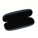 Etui na okulary matowe mieniące granatowe