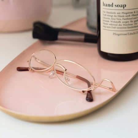 Okulary do makijażu Ara złote +3,00