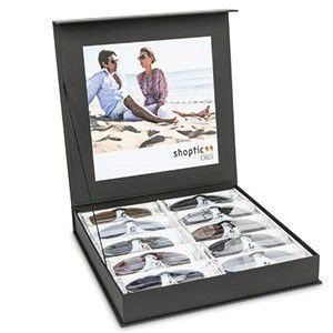 Asortyment nakładek przeciwsłonecznych Naxos w ekspozytorze, 20 szt.