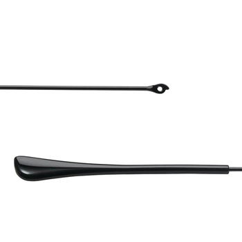 Zauszniki z płaskim zawiasem RAL,145 mm, średnica 1,3 mm, czarne