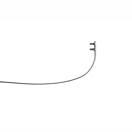 Zauszniki czarne 140 mm do opraw wierconych na tuleje, bez zawiasów