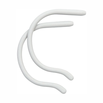 Końcówki zauszników, sportowe silikonowe, długość 95 mm, szare - 1 para