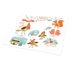 Ściereczka do okularów 18x18 cm, Christmas Pattern 1, pakowana pojedynczo