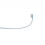Zauszniki niebieskie 140 mm do opraw wierconych na tuleje, bez zawiasów