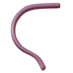 Końcówki zauszników, sportowe silikonowe, długość 75 mm, beżowe - 1 para