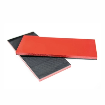 Płytki octanu celulozy, dwuwarstwowe, czarno/czerwone, 6 mm – 2 szt