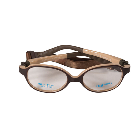 Oprawa korekcyjna dla dzieci Flex Frames Infinity 40/15, C08 Brązowy / Kawowy