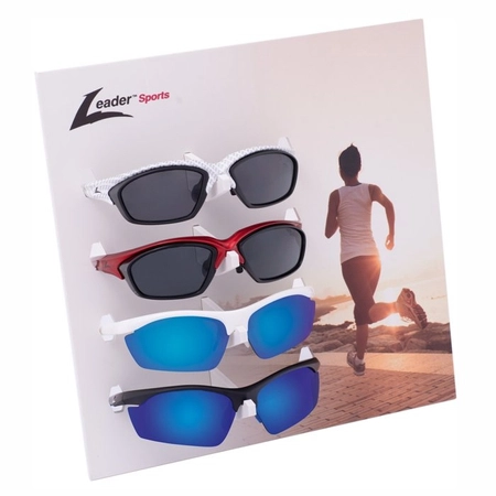 Display na 4 pary okularów sportowych Leader
