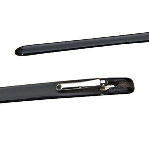 Zauszniki z octanu, 140 mm, wysokość 6,30 mm, czarne