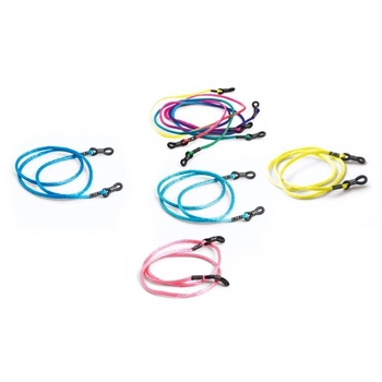 Sznureczki do okularów nylonowe, asortyment - 10 szt.