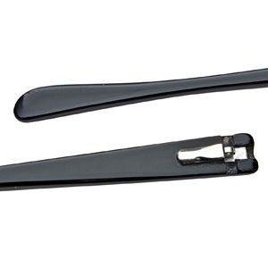 Zauszniki z octanu, 140 mm, wysokość 10,00 mm, czarne