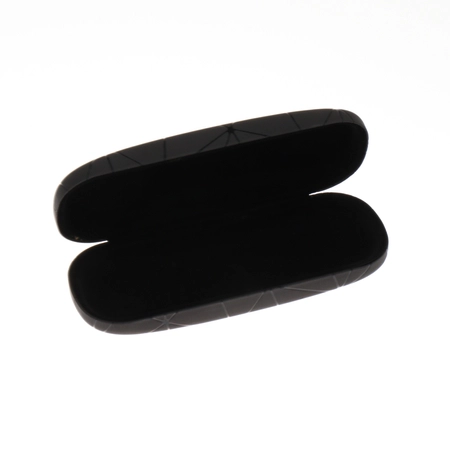 Etui na okulary wzór geometryczny czarny