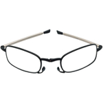 Składane okulary do czytania Bats czarno srebrne +1,50