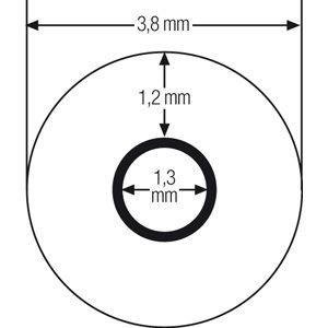 Końcówki zauszników, sportowe silikonowe, długość 75 mm, ciemnoniebieskie - 1 para