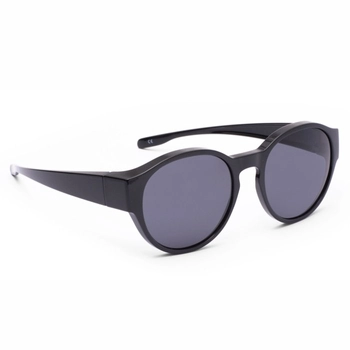 Okulary przeciwsłoneczne nakładane na okulary korekcyjne, Czarny, Berlin S