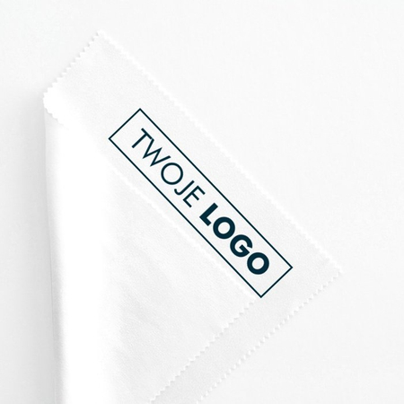 Ściereczka do okularów, personalizowana, nadruk 1-kolor, szara, 100 szt.