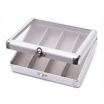 Kaseta prezentacyjna na 4 pary okularów, aluminiowa