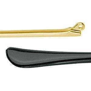 Zauszniki standardowe, 140 mm, wysokość 3,20 mm, złote