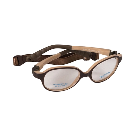 Oprawa korekcyjna dla dzieci Flex Frames Infinity 40/15, C08 Brązowy / Kawowy