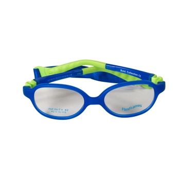 Oprawa korekcyjna dla dzieci Flex Frames Infinity 44/16, C11 Królewski Błękitny / Miętowy Zielony