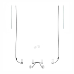 Zestaw części do okularów wierconych ze stali nierdzewnej, czarnych, z zawiasami