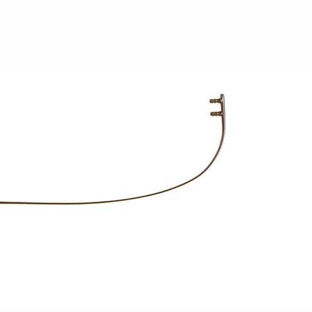 Zauszniki brązowe 140 mm do opraw wierconych na tuleje, bez zawiasów