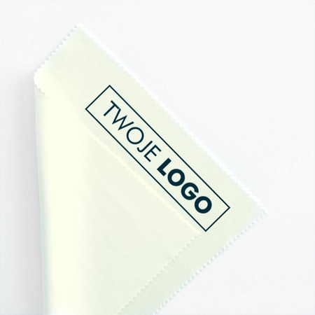 Ściereczka do okularów, personalizowana, nadruk 1-kolor, szara, 100 szt.