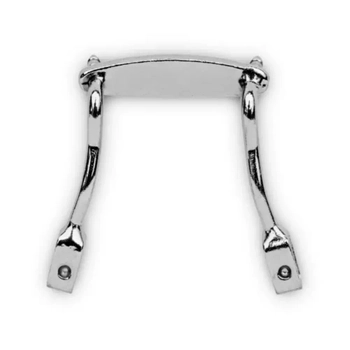 Wsporniki nanośników z mostkiem, wciskane, srebrne - 2 szt