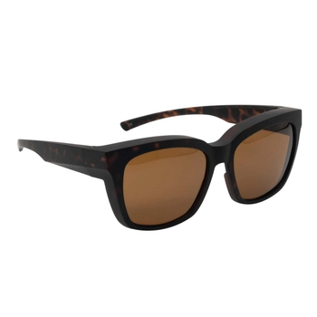 Okulary przeciwsłoneczne nakładane na okulary korekcyjne, Havana matowy, Rome L