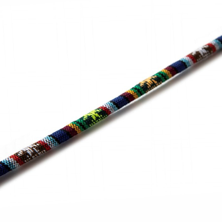 Sznureczki do okularów bawełniane w stylu BOHO, niebieskie - 3 szt.