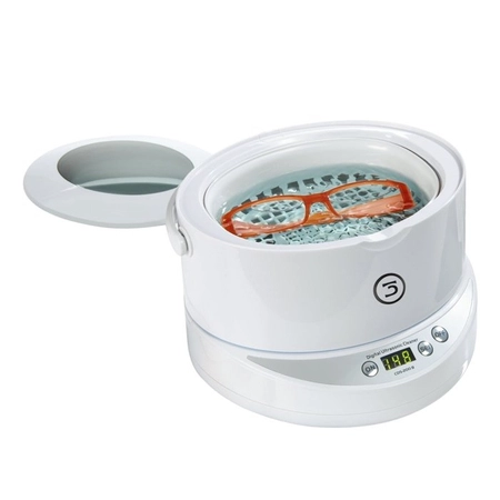 Myjka ultradźwiękowa do okularów z wyjmowaną wanienką 0,6 l